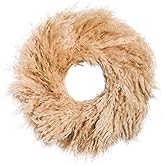 Natural Boho Wreath 20 Inch Pampas Grass Wreath for Front Door Bohemian Wall Decor Christmas Fall Door Pampas Wall Decor Farmhouse Floral Arrangement
