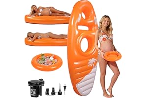 Inflatable Pregnancy Mattress with Belly & Head Hole, Pregnancy Pool Float for Pregnant Women, Pregnancy Pillow for Stomach S