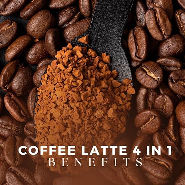 ETERNAL SPIRIT BEAUTY – ASIAN LATTE COFFEE GANODERMA SINGLES, 15 PACKETS (0.64 OZ) – INSTANT COFFEE MIX WITH REISHI MUSHROOM, CREAMY LIGHT ROAST, TRAVEL-FRIENDLY SACHETS