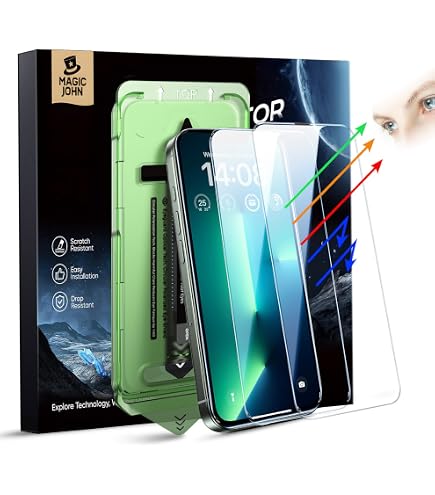 Protecteur écran Verre Trempé Pour IPhone 14 Pro (6.1") - Lot De 2 - Dureté 9H - Installation Anti-poussière Facile