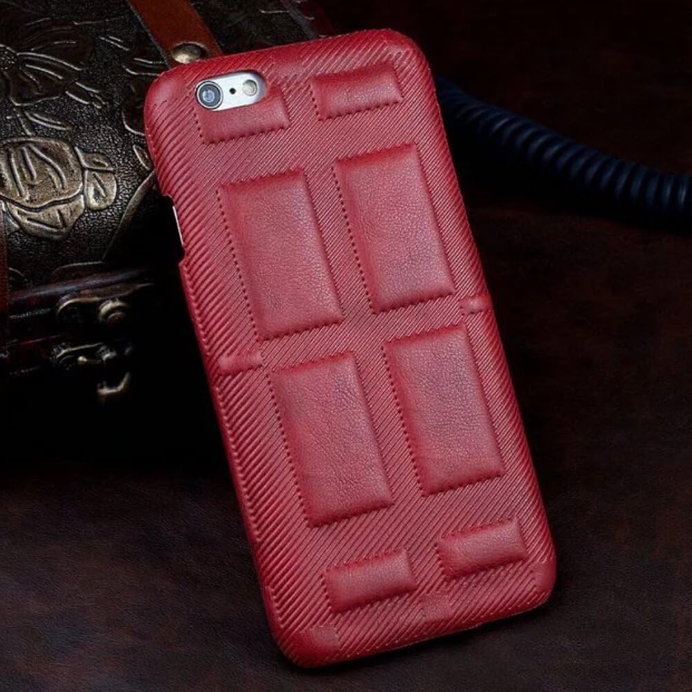 Iphone 6s Plus Case, Lwang Luxury Antique 360 Protective leather Shockproof Back Case for Iphone 6 6s plus (antique red)