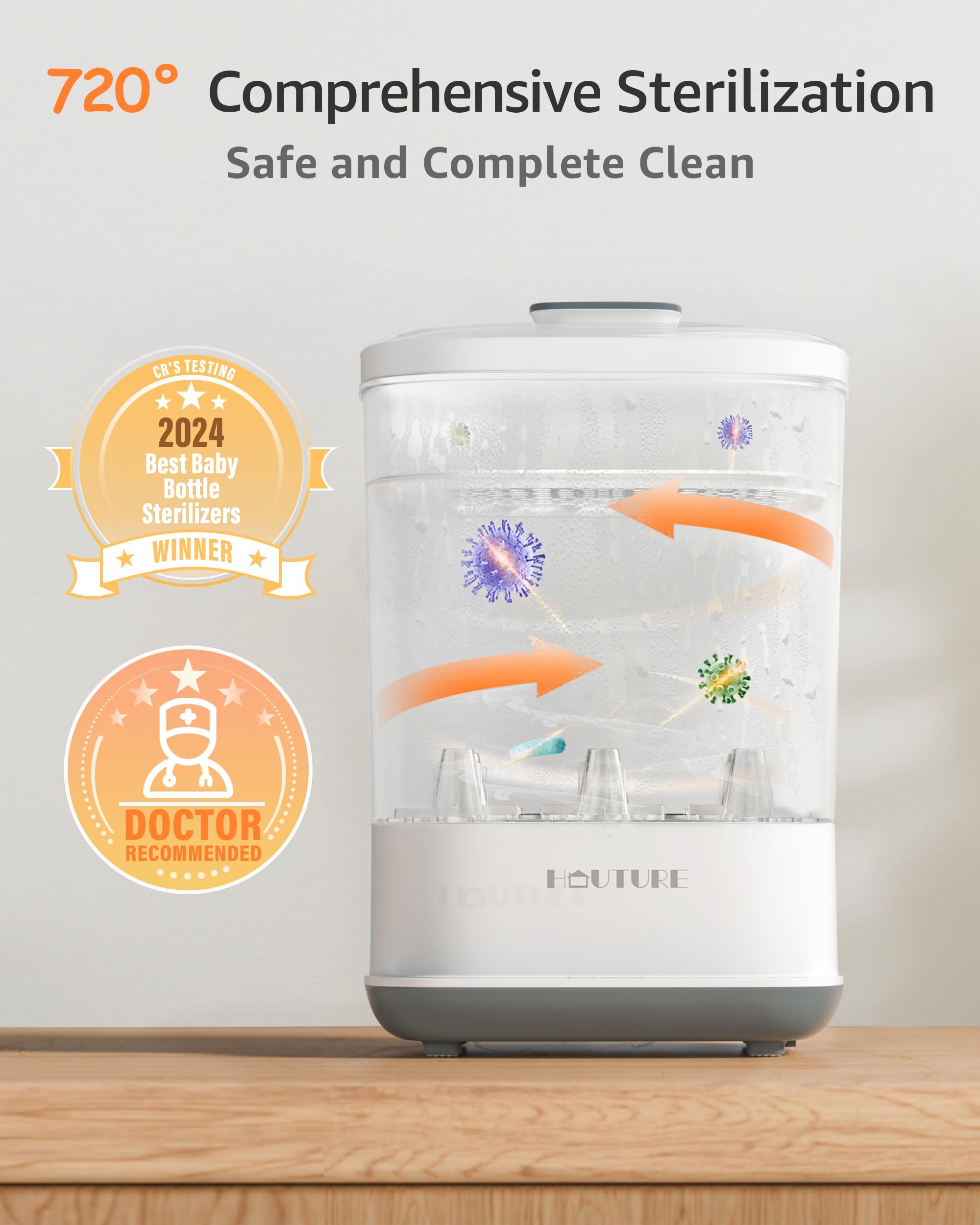 Mua Baby Bottle Sterilizer, 6in1 HAUTURE Bottle Sterilizer and Dryer