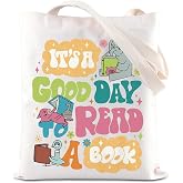 TGBJE Elephant Piggie Inspired Tote Grocery Bag Pre Teacher Life Gift For Bookish Bookworm