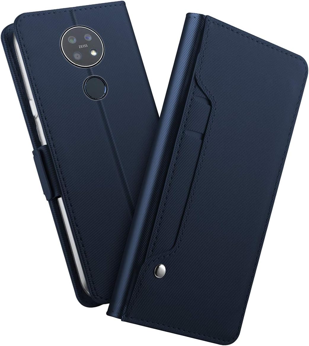 Case Compatible with Nokia 7.2 Case, [Portable Wallet ] [ Slim Fit ] Heavy Duty Protective Premium Flip Cover Wallet Case Case Compatible with Nokia 7.2 - Blue 1