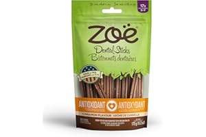 Zoe Dental Sticks for Dogs, Antioxidant, Small, Cinnamon Flavor, 6.2 oz, Brown
