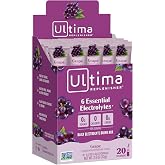 Ultima Replenisher Hydrating Electrolyte Powder, Grape, 20 Count Box, no Sugar, no Carbs, no Calories, Keto, Gluten-Free, Non-GMO, Vegan