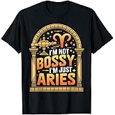Aries Zodiac Sign Star Astrology Birthday Horoscope T-Shirt