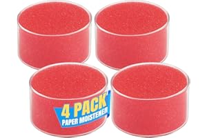 1InTheOffice Sponge Cup Moistener,Fingertip Paper Moistener,Finger Moistener for Paper (4 Pack)