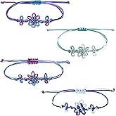 DITUFIDGTS Valentines Day K-Style Bracelet, Friendship Matching Adjustable Bracelets Merch Toys - Handmade Concert Fans Costume Accessories, Gift for Couples, Men and Women(Purple Blue