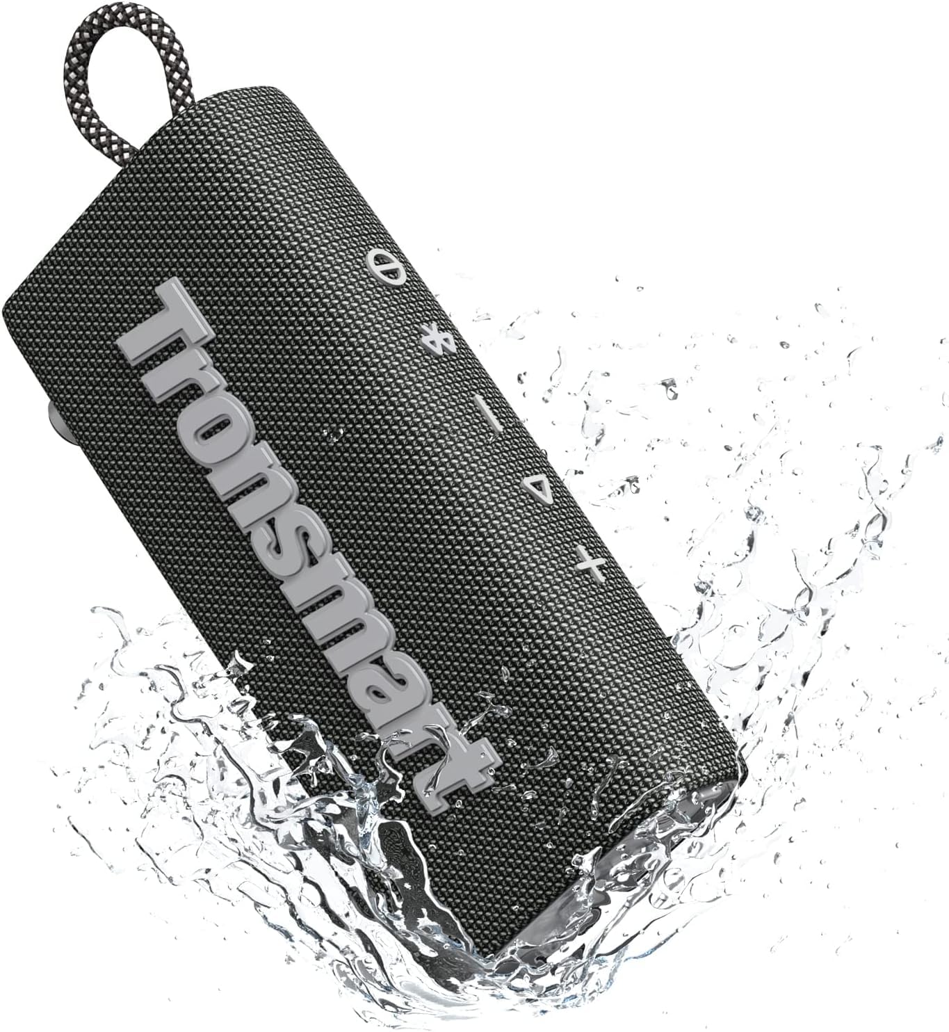 Tronsmart Trip Portable Bluetooth Speaker, Wireless Waterproof Speaker with 10W Output, Bluetooth 5.3, IPX7 Waterproof, 20H Playtime, Built-in Mic (Black)