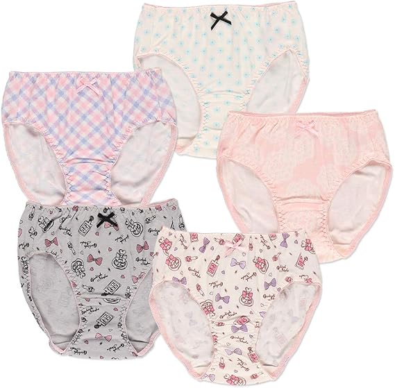 Amazon Co Jp 西松屋 5枚組ショーツ コスメ 花 チェック モチーフ 100cm 110cm 1cm 130cm 140cm 服 ファッション小物