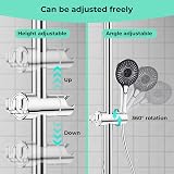 Alyvisun Chrome Shower Head Holder with 2 Hooks 20.5-23.5mm Adjustable view 3