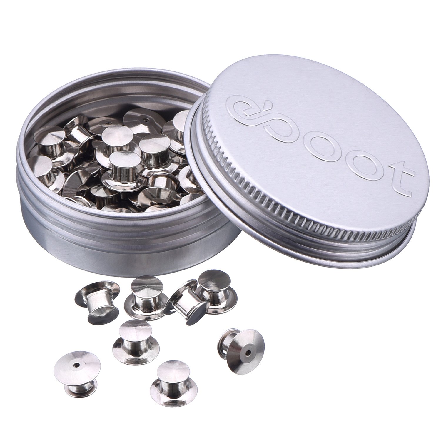 50 Pieces Pins Keepers Backs Safe Pin Locking Clasps Replacement No