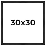 30x30 Frame Black Barnwood Picture Frame - Modern