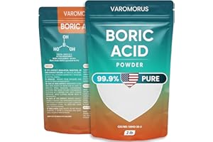 VAROMORUS Boric Acid Powder 2 lb – 99.9% Pure Fine Powder, Technical Grade