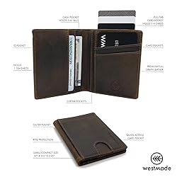 Westmade Merwin Vertical Bifold RFID Blocking Slim