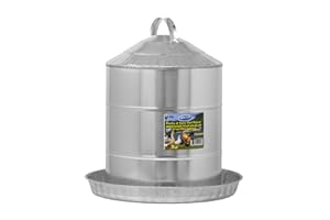 Millside Industries Farm Tuff Galvanized Poultry Fountain, 5-Gallon