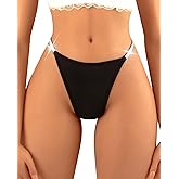 Banamic Women Glitter G-String Thongs Sexy Breathable Underwear Panties