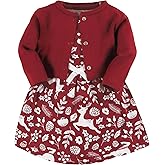 Touched by Nature baby-girls Organic Cotton Dress and Cardigan