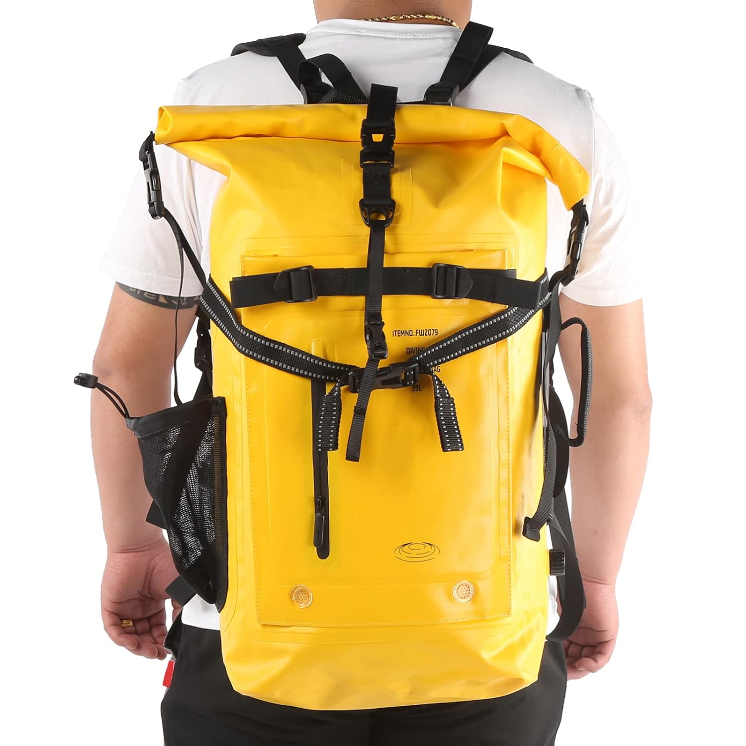 Swimming Backpack, Tear‑Resistant 500D PVC Swimming Equipment Bags with