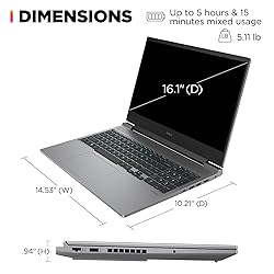 HP OMEN 16 inch Laptop, FHD 144Hz Display, Intel