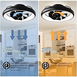 DLLT 20'' 360-Degree Rotation Ceiling Fan with
