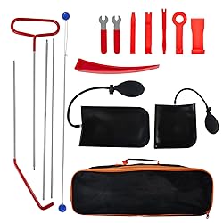 Lonrisin Car Tool Kit, 68 Inch Pull, 16 Pieces