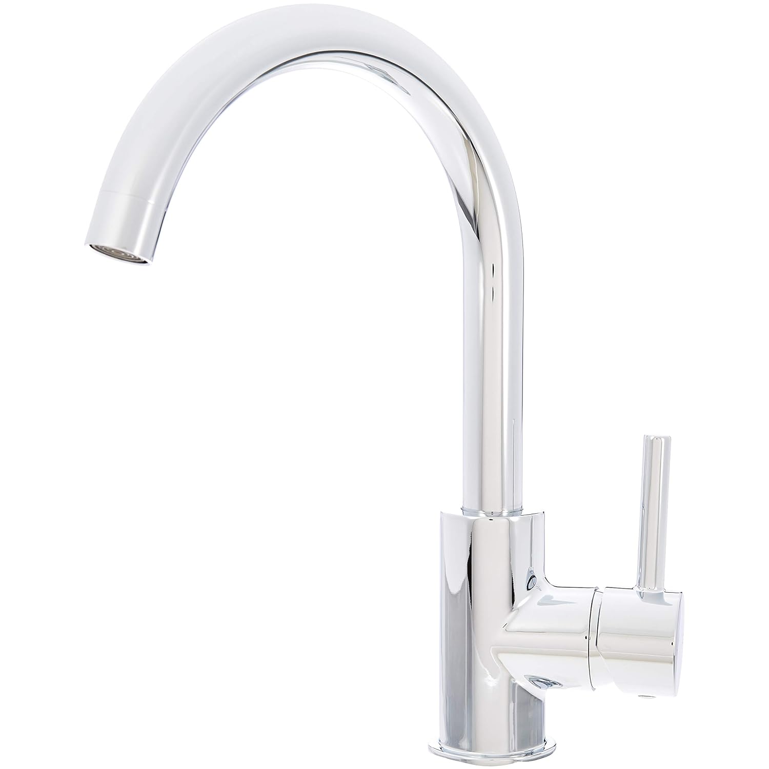 AmazonBasics Modern Gooseneck Basin Tap Polished Chrome Amazon.in