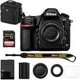 Nikon D850 DSLR Camera, Bundle with 64GB Memory Card | Multi-Device Shoulder Bag | Screen Protector | Nikon 1-Year Warranty