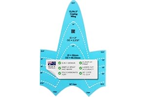 CLPA 2" Coping Wing Master: Ultimate Pipefitter and Welding Tool, Precision Pipe Saddle Template, Notcher & Cutting Guide, Ideal for Pipe Fitting - Marking & Coping Pipes from 22.5 to 90 Degrees
