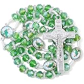 KOMI Catholic Rosary Beads for Women - Holy Prayer Necklace With Crucifix Cross - Communion Rosary Catholic Gifts