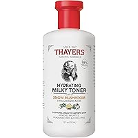 THAYERS Milky Face Toner Skin Care with Snow Mushroom and Hyaluronic Acid, Natural Gentle Facial Toner, for Dry and Sensitive
