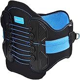 2.0 Version LSO Back Brace with Maximum Decompression Plate&Comfort Curve Back Support New Added with Foam Pad, Dual Pulley System Lumbar Support Belt for Lower Back, Spine, Disc(L/XL fit belly 35"-47")