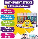 Little Brian Bath Paint Sticks 6 Pack Bath Crayons Twist Up Mess Free view 3
