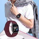 Tiptops 5 Pack Nylon Loop Straps for Fitbit Versa 4 Versa 3 Sense 2 view 7