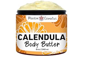 Calendula Body butter | Whipped Shea | 100% Natural & lightweight | Organic herbal cream || Made in Canada - Muslim Cosmetics