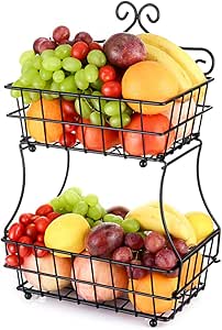 Oakome Frutero de Cocina Cesta de Frutas y Vegetales Fruit Bowl Basket