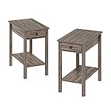 Furinno Classic Rectangular Side Table with