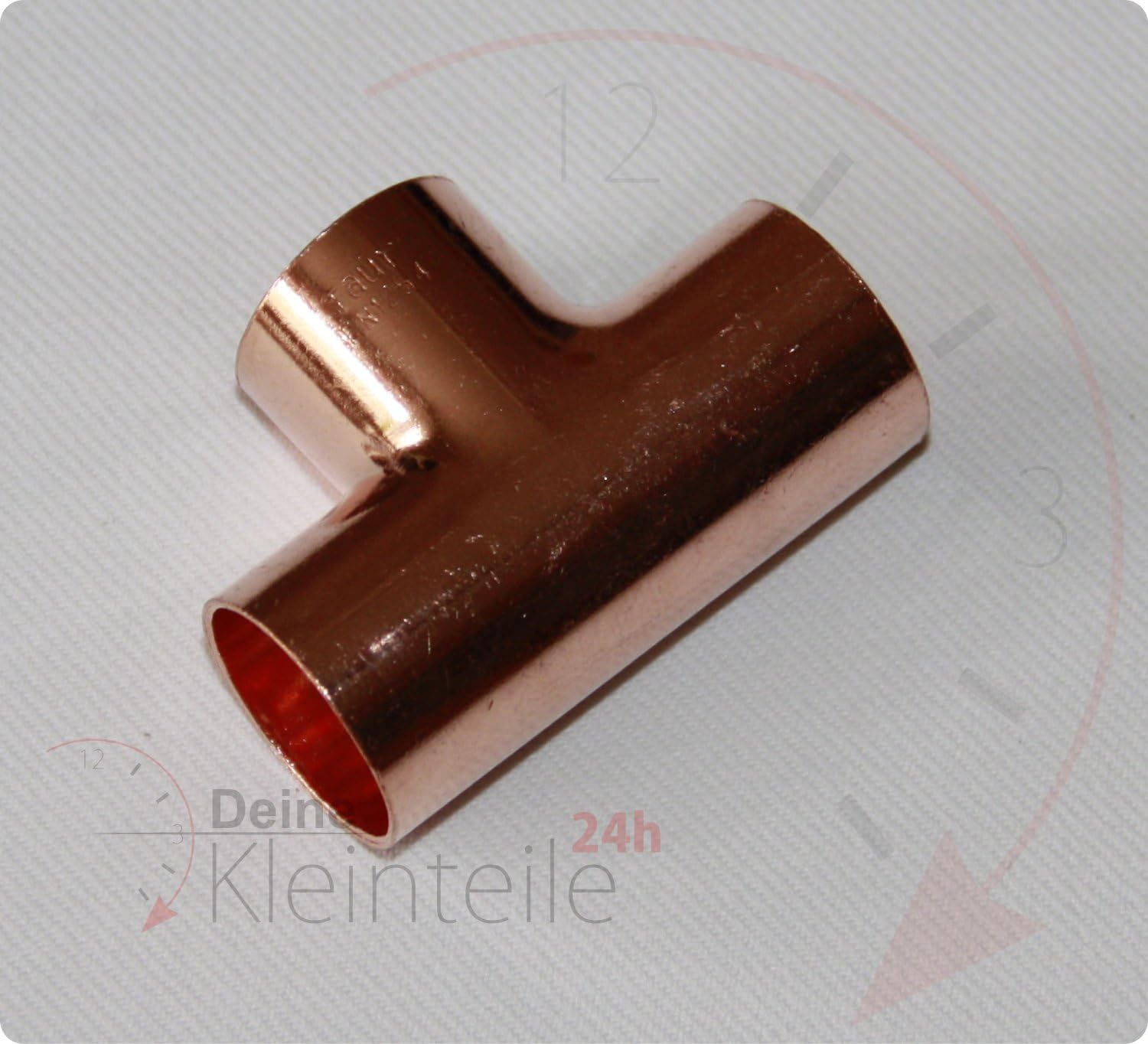 Kupfer T-Stück Reduzierung 54x15x54mm - DVGW Lötfitting Für Heizung & Sanitär