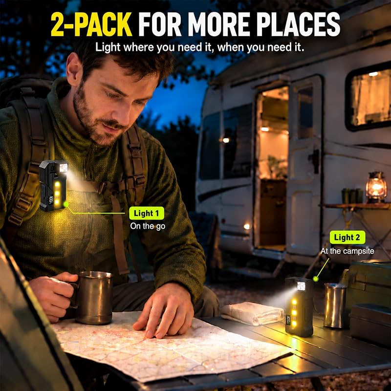 Taschenlampe LED Aufladbar, Mini EDC Taschenlampe mit LCD-Display