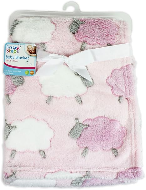pink baby blankets uk