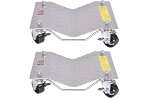 WINMAX TOOLS AUTOMOTIVE 2 Pack Wheel Dolly Set, Car Tire Dolly – 3,000 lbs Pound Total Capacity Stake Dollies for Tow or Vehicle Storage