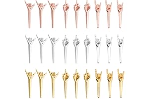 Lohoee 27Pcs Funny Finger Cribbage Board Pegs,Metal Cribbage Pegs Fit 1/8 Holes, Cribbage Accessories for Family Traditional Peg Board Game(3 Color,3 Styles,Come with Plastic Box)