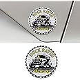 Duck Badge Rated Car Emblem, 4 x 4 Round Automotive Emblem Decal, 3D Metal Car Exterior Decoration Sticker Compatible with Cars, Trucks, SUVs, Wrangler Vehicles (Duck)