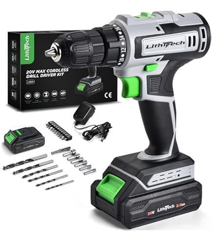 Electric Drill Power Drill Cordless: DEKO PRO Cordless Drill 20V