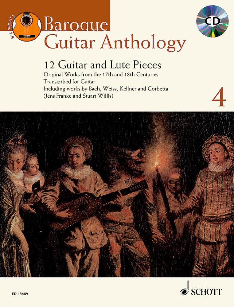 Baroque Guitar Anthology: 12 Guitar and Lute Pieces With a Cd of Performances (4)