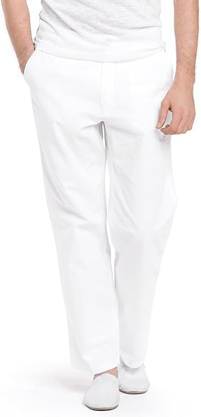 white relaxed pants