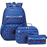 JIANYA School Backpack for Boys and Girls Elementary Children's School Bag Kids Backpack with Lunch Box