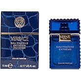 Versace Eau Fraiche Extreme Fragrance for Men Man Eau Fraiche Extreme EDP 0.16 oz Mini