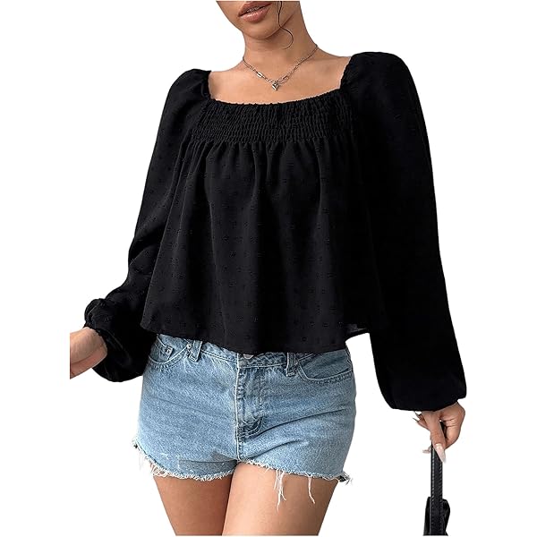 トップス marryme puff puff blouse black PUFFPUFF PERL BLOUSE | MARRY ME.official